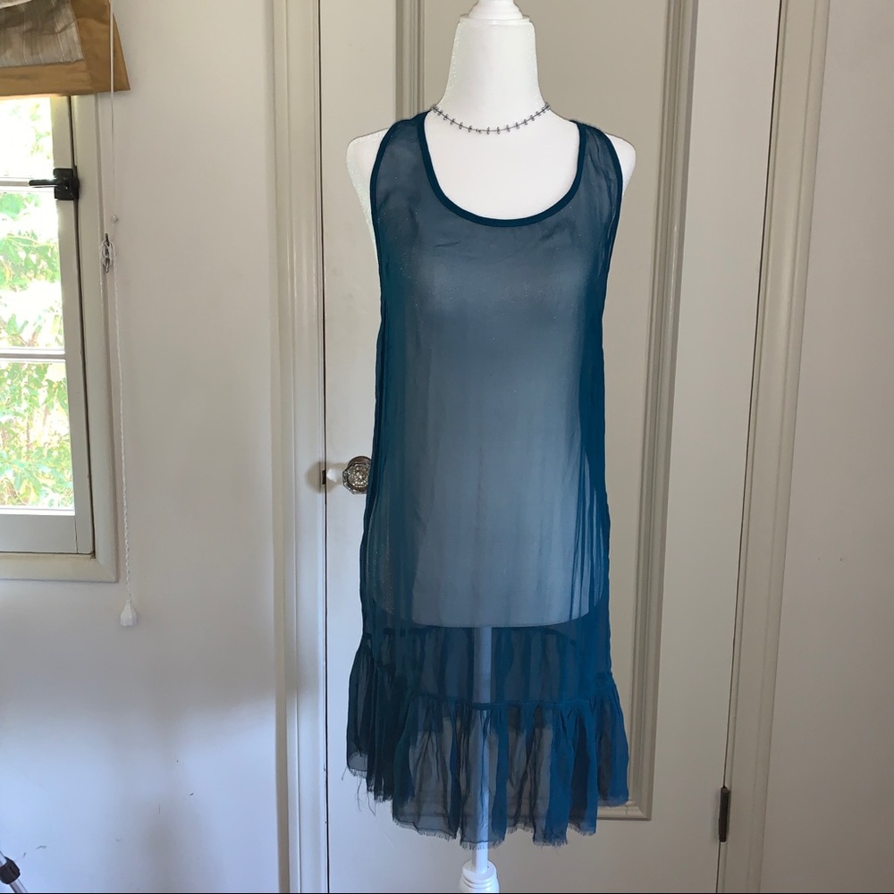 Sheer Teal Dress